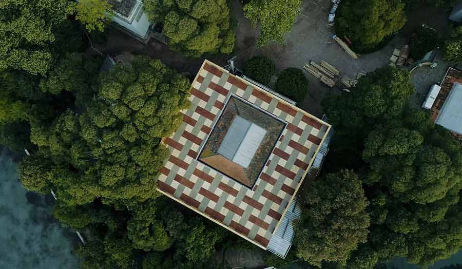 A drone photography