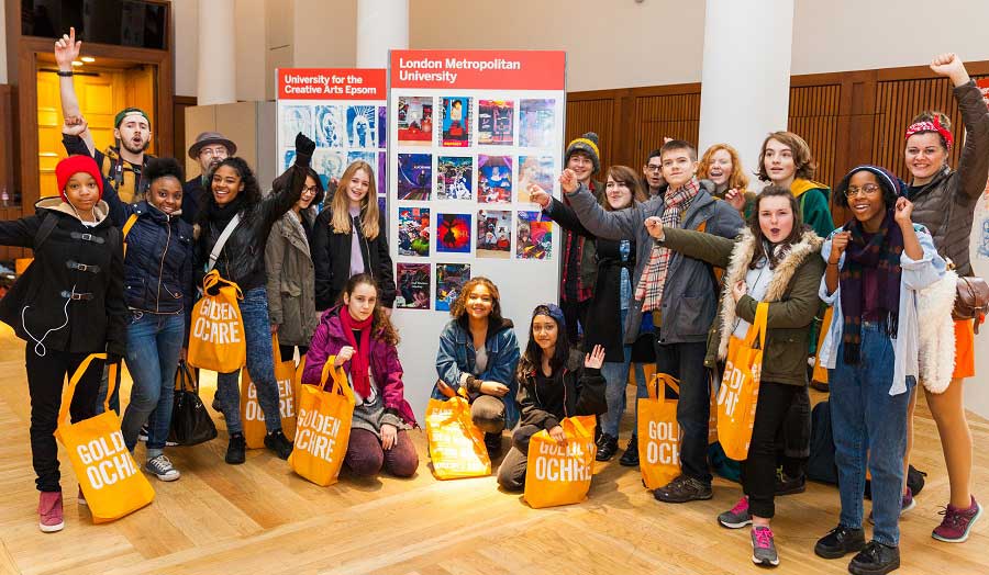 National Art and Design Saturday Club London visit (photo by Kit Oates)