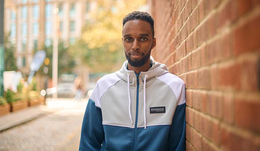 PGCE student Kamal pictured outside Holloway Road campus